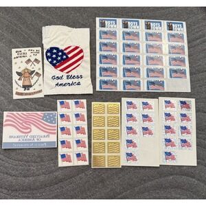 VTG USA America Stickers Mixed Lot Boys Town Patriotic Embroidery